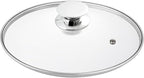 Glass Lids for Pots and Pans, 8, 11, 12, 12.6 Inch Pan Covers for Cookware, Tempered Glass Lid for Replacement, Dishwasher Safe & Microwave Oven Safe(12.6 inch)