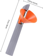 Multifunctional Peeler and Coarse Grater 3-in-1 Cooking Tool with Plastic Handle for Fruit and Vegetable Peeling, Slicing, and Shredding, Suitable for Salad Preparation