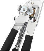Manual Can Opener with Soft Handles,Commercial Can Openers Heavy Duty, Ergonomic Easy-Turn Crank for Seniors,Industrial Can Opener for Restaurant