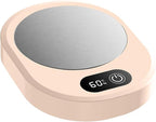 Amagogo Electric Beverage Warmer Plate Portable,Smart Coffee Heater with 4 Temperature Settings for Office Home, Pink