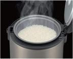 Tiger JNP-S10U 5.5 Cup Capacity White Rice Cooker with Non-Stick Inner Pot, Spatula and Measuring Cup, Keep Warm Upto 12 hours (Stainless Steel Gray)
