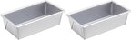 Chicago Metallic Loaf Pan, Commercial II, 1-Pound | Uncoated | Traditional | Pack of 2