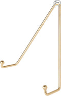 Bard's Shiny Gold-toned Wall Mountable Plate Hanger, 7.5" H x 6.25" W x 2.25" D (For Plates 8" - 10"), Pack of 3