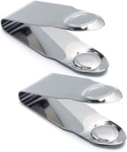 2 Pcs Stainless Steel Strawberry Huller Fruit Stem Remover Home Kitchen Tools for Cherry Tomato, Fruit Vegetable Tools, Silver, 2.8 * 1