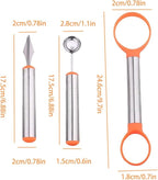 Melon Ball Scoop, Carving, Fruit Set Spoon Ice Cream Cooking Tools Kitchen Accessories Gadgets