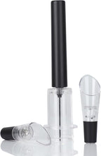 Air Pressure Pump Bottle Opener With Wine Pour Spout,Funny And Effortlessly Wine Opener+Efficient And Lightweight Wine Aerator Pourers,Great For Wine Lovers, Black (3)