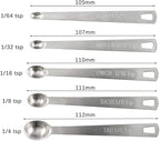 15 Pieces Measuring Cups and Spoons set, Includes 10 Stackable Measuring Cup with Lid and 5 Mini Stainless Steel Measuring Spoons, Teaspoons for Liquid and Dry, BPA Free, Dishwasher Safe