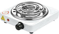 Compact and Portable Countertop Burner- Countertop Single Coiled Burner 1000 Watts Electric Hot Plate Temperature Controls White