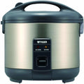 Tiger JNP-S18U-HU 10-Cup (Uncooked) Rice Cooker and Warmer, Stainless Steel Gray