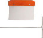 KALLORY Stainless Steel Pancake Spreader and Scraper Set, Small round Portable Crepe Tool with Handheld Design for Home Cooking and Crepe Making, 2pcs Kitchen Gadget