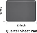 LISI Nonstick Stackable Baking Pans Set, Cookware Sets Baking Tray (13" x 9" (3 Pack Quarter Sheet))