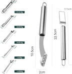 Fruit and Vegetable Corer Tool, Multi-Function Stainless Corer and Pitter Remover Set for Apple, Chili Kernel Remover Fruit Slicer for Kitchen