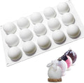 3D Truffle Ball Shape Sphere Silicone Baking Mold for Mousse Cake French Dessert Mold for Pastry Chocolate Soap Ice Cream 15 Cavity