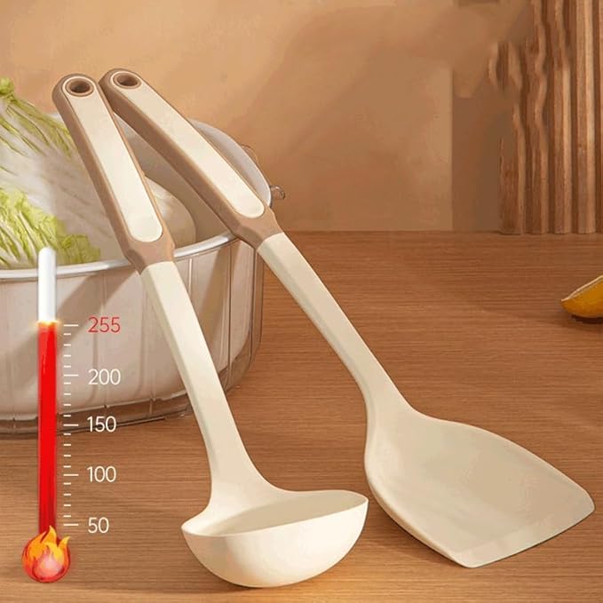 Food Grade Silicone Kitchenware Spatula Wooden Handle Set Kitchen Cooking Tools