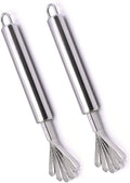 2 Pack of Stainless Steel Coconut Meat Scraper Fish Scaler Remover for Kitchen