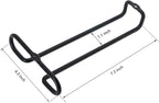 GeLive 7 Inch Wine Glass Holder Under Cabinet Stemware Rack Little Glass Hanger Storage Organizer for Short Space Kitchen and Bar Set of 4 (Black)