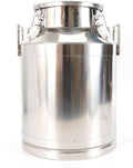 304 Stainless Steel Milk Can Large 12L-60L Capacity Milk Bucket Ice Buckets Bar Tools Wine Pail Bucket Milk Can Tote Jug with Sealed Lid Heavy Duty for Milk and Wine Liquid Storage (50L)