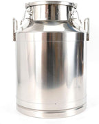 304 Stainless Steel Milk Can Large 12L-60L Capacity Milk Bucket Ice Buckets Bar Tools Wine Pail Bucket Milk Can Tote Jug with Sealed Lid Heavy Duty for Milk and Wine Liquid Storage (50L)