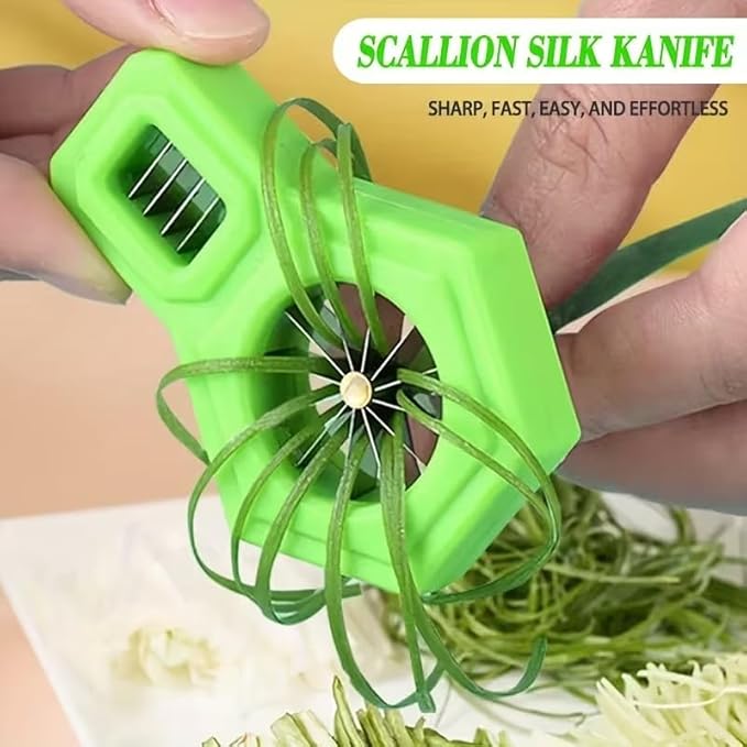 Ultimate Prep Kitchen Tool Set - Comfort Grip Palm Peeler & Multi-Functional Scallion Shredder, Stainless Steel Blades for Effortless Peeling and Shredding, Perfect for Home & Commercial Cooking