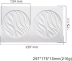 mostsom Silicone Molds Baking Mold for Mousse Cake, Silicone Mold for Chocolate, French Dessert Mold for Pastry Chocolate, Reusable Non-Stick Easy Release Baking Molds (D_ Round Wave)