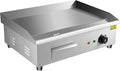 Commercial Electric Countertop Griddle 110v 22" 3000W, Flat Top Grill Hot Plate BBQ, Non-Stick Countertop Teppanyaki Grill for Restaurant Kitchen BBQ Party, 122~572℉Adjustable Temperature Control