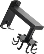 FRCOLOR Rotatable 8-Claw Kitchen Utensil Hooks Black Thickened Space Aluminum Alloy Swivel Wall Mount Organizer for Hanging Cooking Tools and Measuring Cups