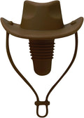 Silicone Wine Stopper, Funny Hat Shaped Decorative Wine Sealer, Cute Kitchen Gadgets, Brown