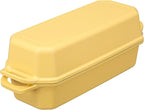 Flavehc Bread Pan Cast Iron Loaf Pan with Lid Bread Loaf Pan 13x5 Inch Enameled Cast Iron Sourdough Bread Pan,Yellow