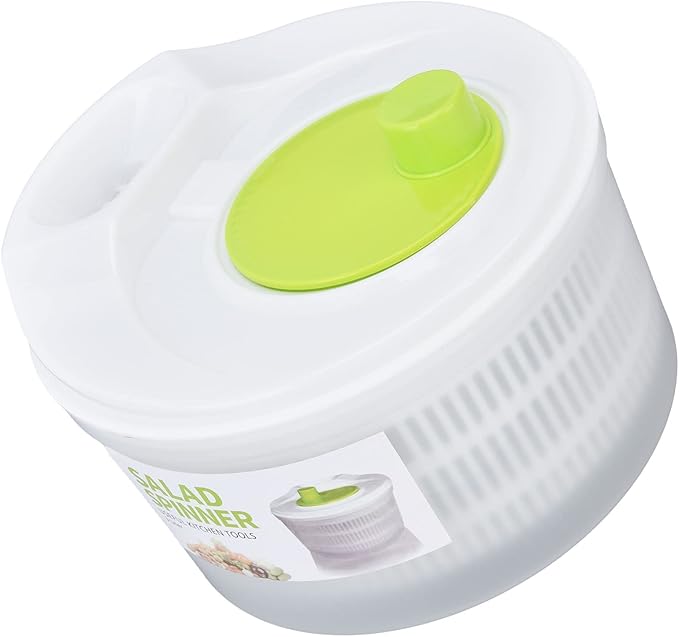 Pwshymi Salad Spinner Salad Drainer, Multifunction Large 3L Vegetable Dryer Salad Spinner, Lettuce Washer and Dryer for Cooking