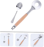 Cabilock 1Set Meatball Maker Spoon Non Stick Kitchen Gadget with Long Handle for Easy Meatball Formation Cooking Tool for Home Chefs