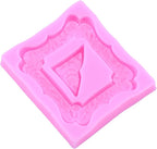 Mujiang Photo Frame Fondant Mold Picture Frames Silicone Molds Baroque Frames Mold Vintage Frame Chocolate Molds For Cake Decorating Cupcake Topper Candy Polymer Clay Gum Paste Set Of 6