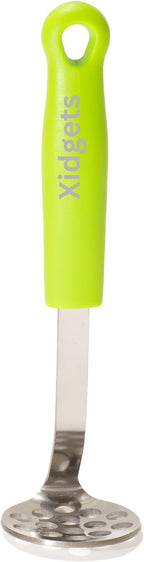 Mini Avocado Masher, Small Potato Masher, Heavy Duty, Kitchen Utensil. Stainless Steel, Tiny Masher, Compact Mini Masher for Avocado - Effortless Guacamole Preparation, Dishwasher Safe.… (Green)