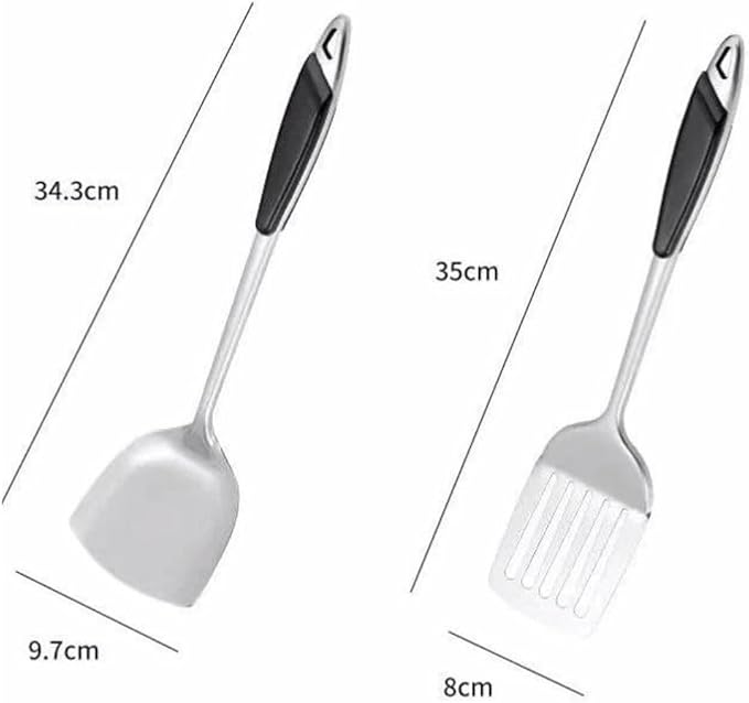 Kitchen Utensils Set，Cooking Utensils Kitchen Tools 5 Pieces Spoons for Cooking Spatulas Cooking Utensils Sets Stainless Steel Spatulas Spoons Gadgets