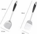 Kitchen Utensils Set，Cooking Utensils Kitchen Tools 5 Pieces Spoons for Cooking Spatulas Cooking Utensils Sets Stainless Steel Spatulas Spoons Gadgets