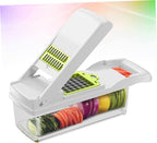 Unomor One Kitchen Tool Slicer Chopper Grater Shredder for Fruits Veggies Safe Handle Storage Case