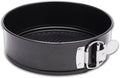 HIWARE 9 Inch Non-stick Cheesecake Pan Springform Pan with Removable Bottom/Leakproof - Black