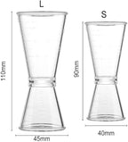 Set of 2 Measure Cup,Double Head Wine Bar Tool for Bar Party Kitchen