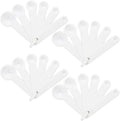 Frienda 20 Pieces White Plastic Measuring Cup Spoons for Kitchen Cooking Baking Dry and Liquid Ingredients