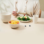 18 Piece Wheat Straw Dinnerware Set – Unbreakable Reusable Plates & Bowls