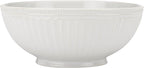 Lenox White French Perle Groove Medium Serve Bowl, 3.20 LB