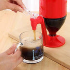 2 Liter Beverage Dispenser, Coke Soda Drink Dispenser Bottle Upside Down Drinking Fountains Water Dispense Machine for Party Home Bar (Style 1)