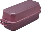 Flavehc Bread Pan Cast Iron Loaf Pan with Lid Bread Loaf Pan 13x5 Inch Enameled Cast Iron Sourdough Bread Pan,Magenta