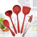 Kitchen Utensils Set Non-stick Kitchenware Cooking Tools Spoon Soup Ladle Spatula Shovel Accessories(D)