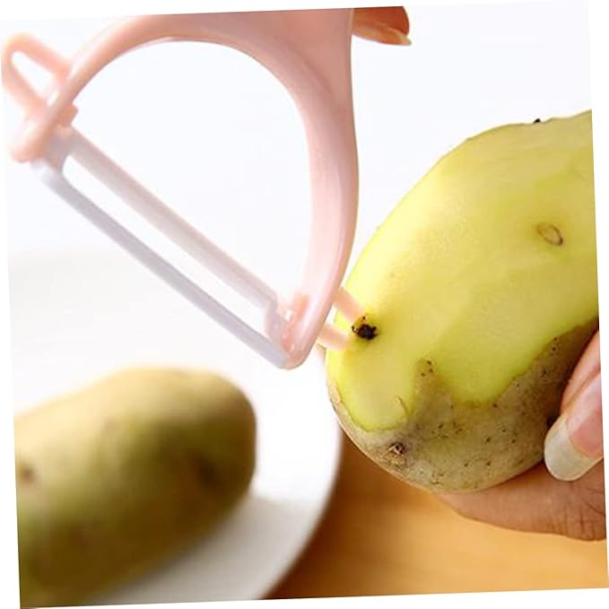 GLEAVI 8pcs Kitchen Multifunctional Peeler Blue Pink Vegetable Potato and Fruit Grater for Cooking Comfortable Handles Efficient Design