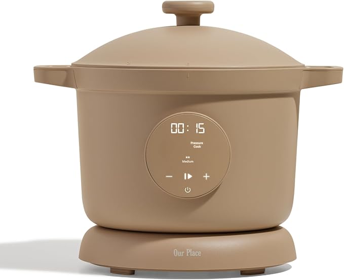 Our Place Dream Cooker | 6-quart Multicooker | 4 Versatile Modes | Pressure Cook, Slow Cook, Sear & Saute, Keep Warm | Hands-Free Steam Release | Tailored Control Panel | Steam