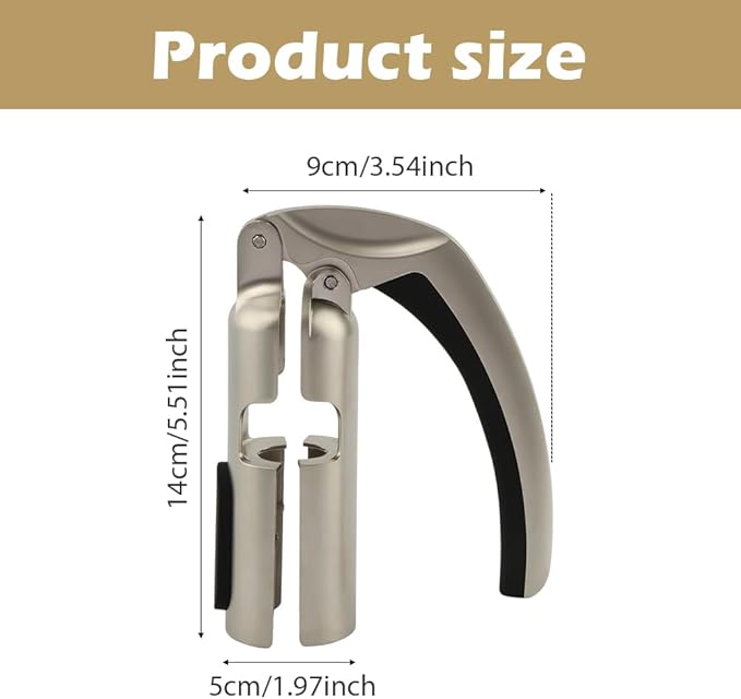 Champagne Bottle Opener, Zinc Alloy Sparkling Wine Cork Puller, Bottle Opener Bar Jar Cork Puller Professional Kitchen Champagne Corkscrew for Sparkling Wine Accessories