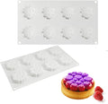 Silicone Mold for Baking Cakes,Soap Molds,Flower Shape Silicone Molds for Homemade French Dessert Mold for Pastry Chocolate,Jelly Chocolate Mold ＆ Ice Cube Tray (D_ Round Clouds Shape)