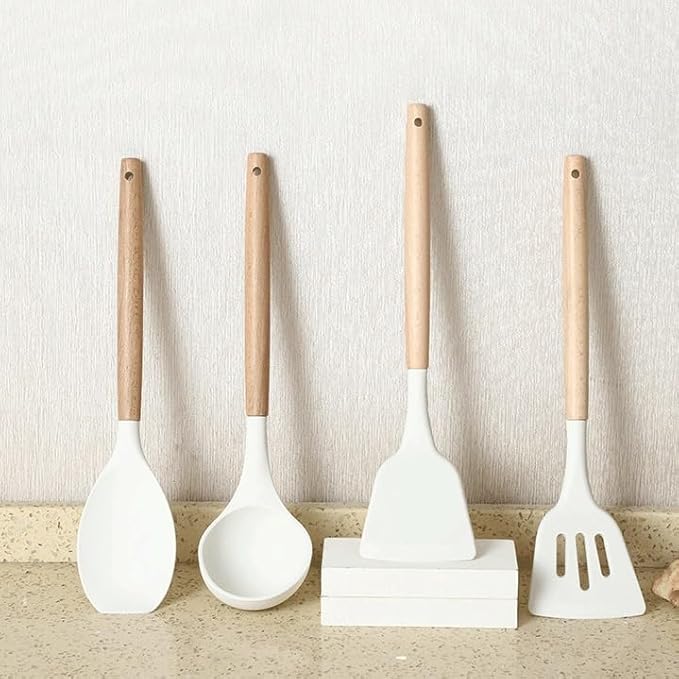 Kitchen Utensils Set Non-stick Kitchenware Cooking Tools Spoon Soup Ladle Spatula Shovel Accessories