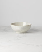 Lenox White French Perle Groove Medium Serve Bowl, 3.20 LB