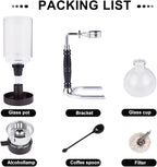 YUCHENGTECH Siphon Syphon Coffee Maker Tabletop Glass Siphon Pot Glass Technica Siphon Vacuum Coffee Maker(5 Cups(600ml))